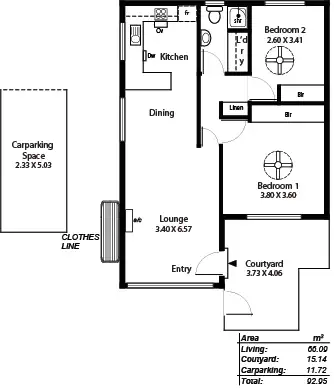 Floorplan of Homely apartment listing, 2/34b South Esplanade, Glenelg South SA 5045
