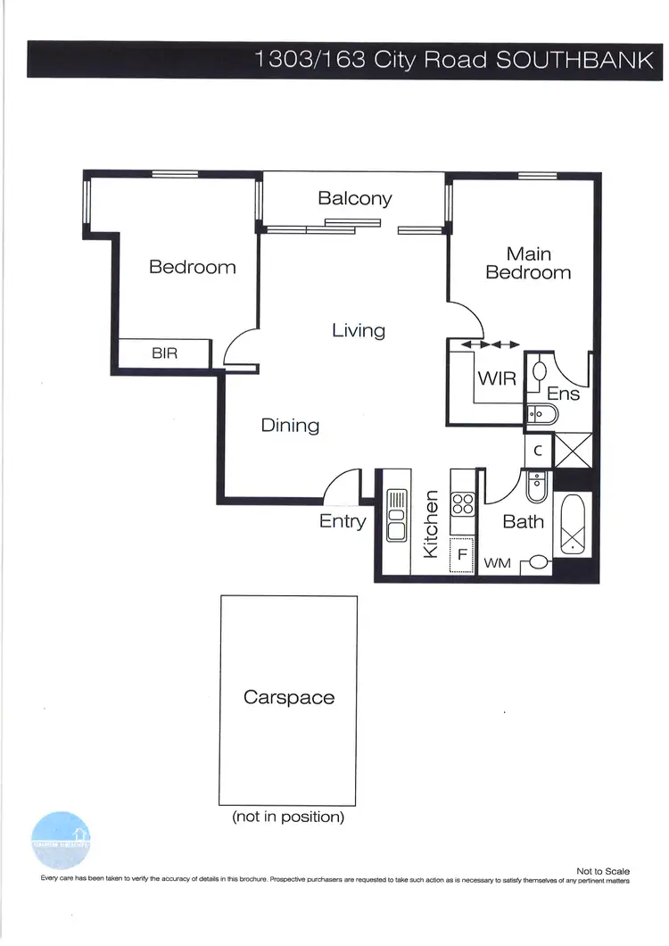 Floorplan of Homely apartment listing, 1303/163 City Road, Southbank VIC 3006