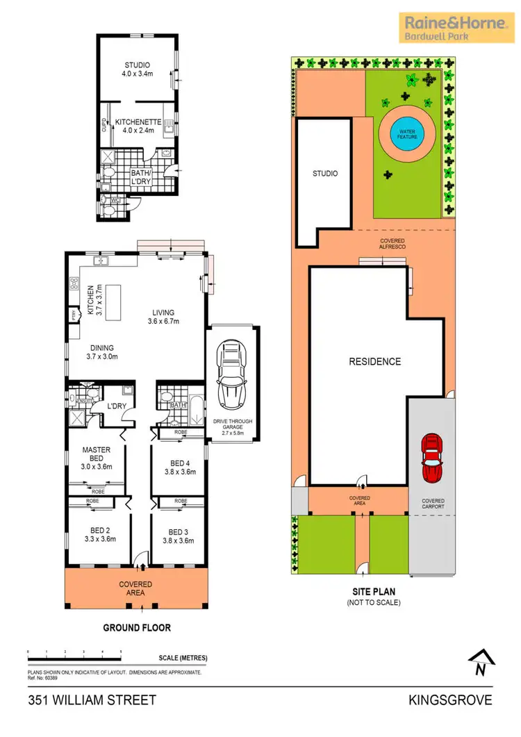 Floorplan of Homely house listing, 351 William Street, Kingsgrove NSW 2208