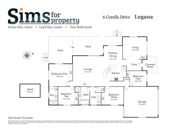 Floorplan of Homely house listing, 6 Corella Drive, Legana TAS 7277