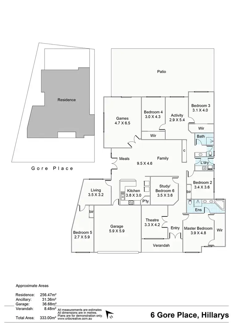 Floorplan of Homely house listing, 6 Gore Place, Hillarys WA 6025