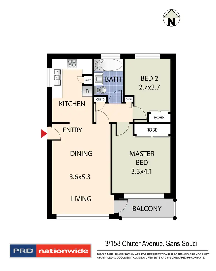 Floorplan of Homely unit listing, 3/158-160 Chuter Avenue, Sans Souci NSW 2219