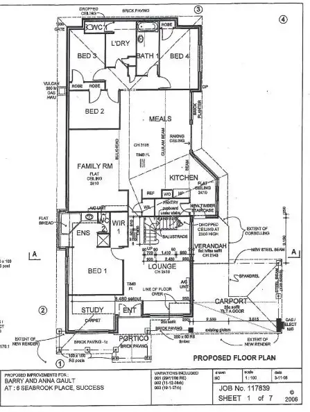 Floorplan of Homely house listing, 6 Seabrook Place, Success WA 6164