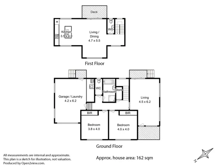 Floorplan of Homely house listing, 3/5 Sunny Avenue, Blackmans Bay TAS 7052