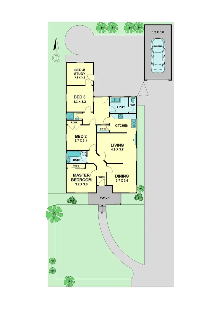 Floorplan of Homely house listing, 74 Lloyd Street, Strathmore VIC 3041