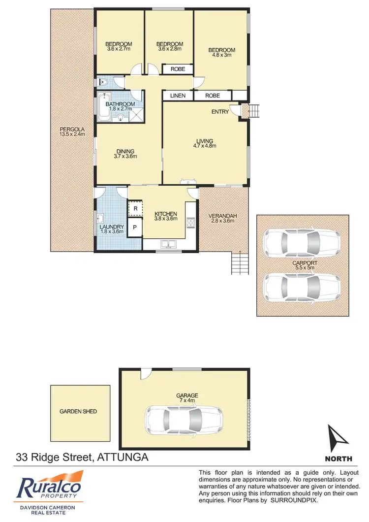 Floorplan of Homely house listing, 33 Ridge Street, Attunga NSW 2345