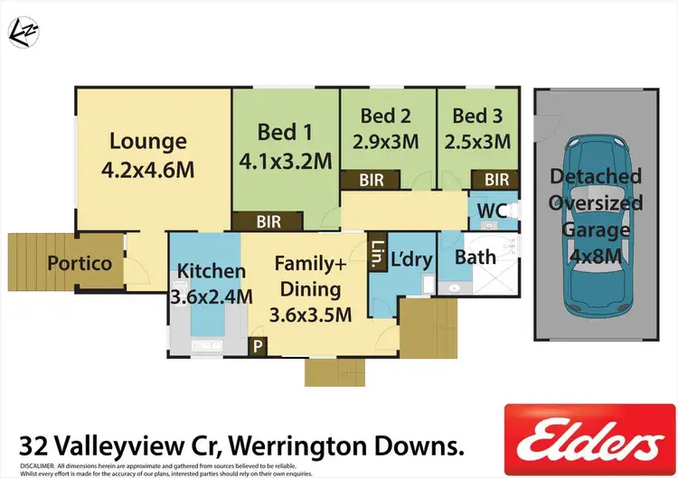 Floorplan of Homely house listing, 32 Valleyview Crescent, Werrington Downs NSW 2747