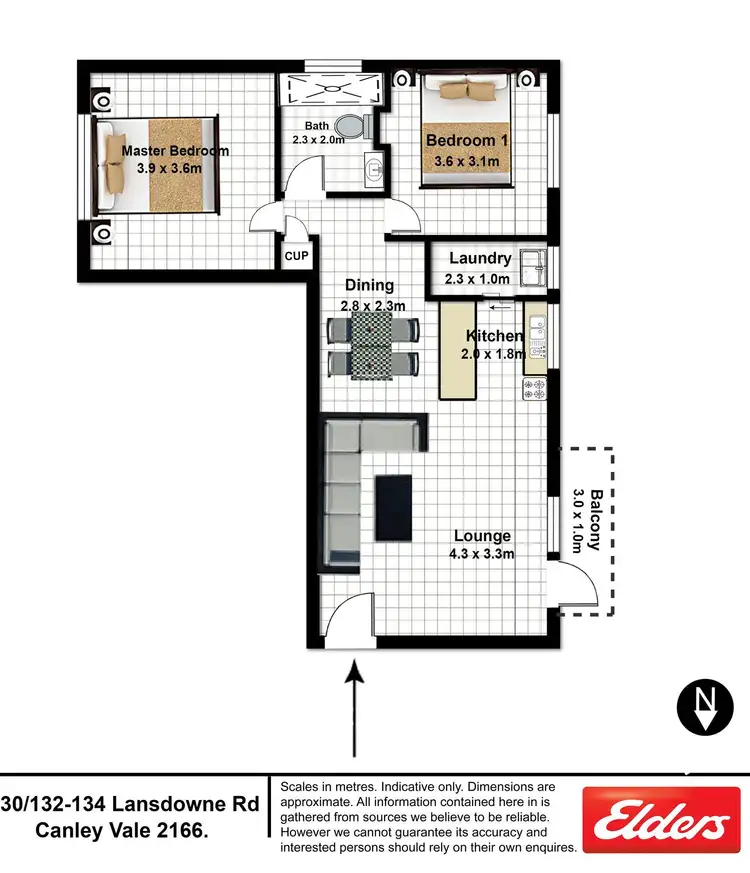 Floorplan of Homely unit listing, 30/132 Lansdowne Road, Canley Vale NSW 2166