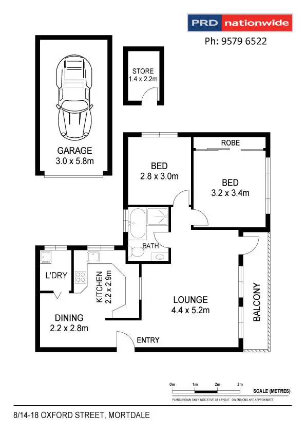 Floorplan of Homely unit listing, 8/14-18 Oxford Street, Mortdale NSW 2223