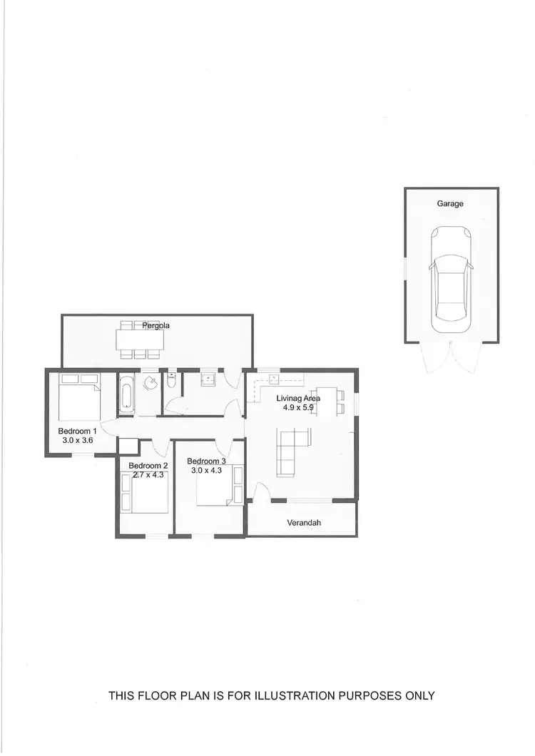 Floorplan of Homely house listing, 7 PAVY DRIVE, Naracoorte SA 5271