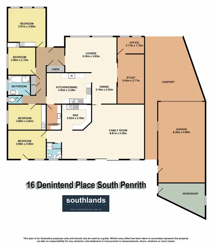 Floorplan of Homely house listing, 16 Denintend Place, South Penrith NSW 2750