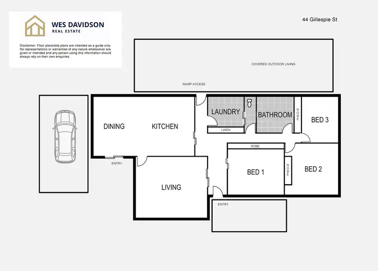 Floorplan of Homely house listing, 44 Gillespie Street, Horsham VIC 3400