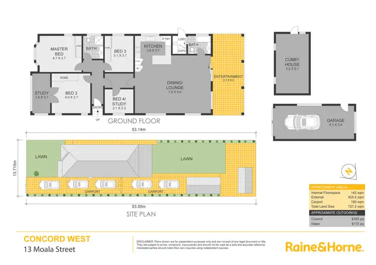 Floorplan of Homely house listing, 13 Moala Street, Concord West NSW 2138