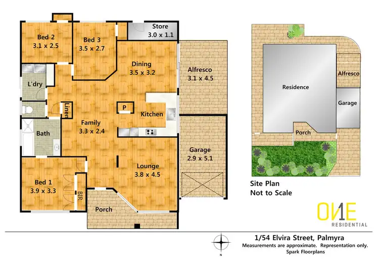 Floorplan of Homely house listing, 1/54 Elvira Street, Palmyra WA 6157