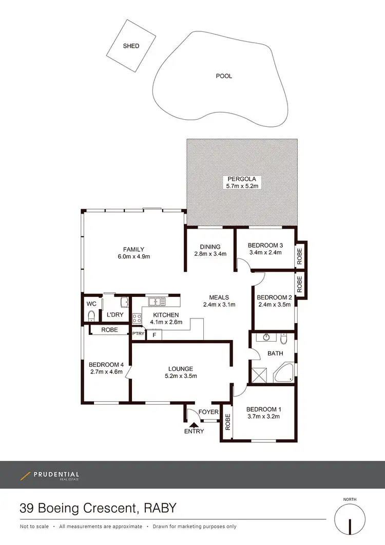 Floorplan of Homely house listing, 39 Boeing Crescent, Raby NSW 2566