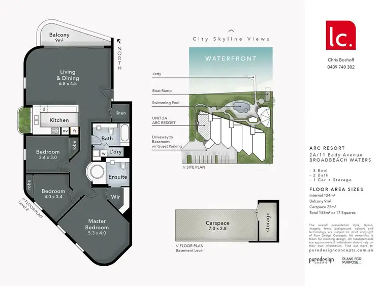 Floorplan of Homely house listing, 2A/11 Eady "ARC" Avenue, Broadbeach Waters QLD 4218