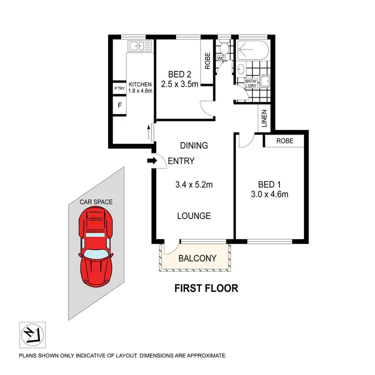 Floorplan of Homely unit listing, 10/122 Frederick Street, Ashfield NSW 2131