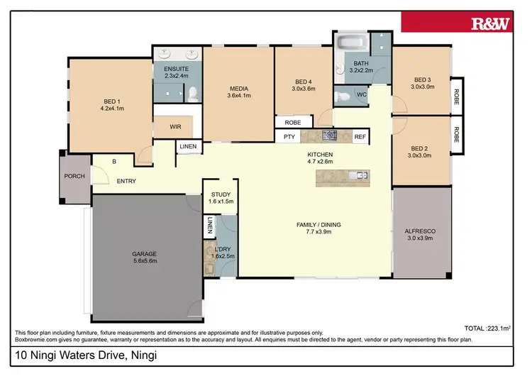 Floorplan of Homely house listing, 10 Ningi Waters Drive, Ningi QLD 4511