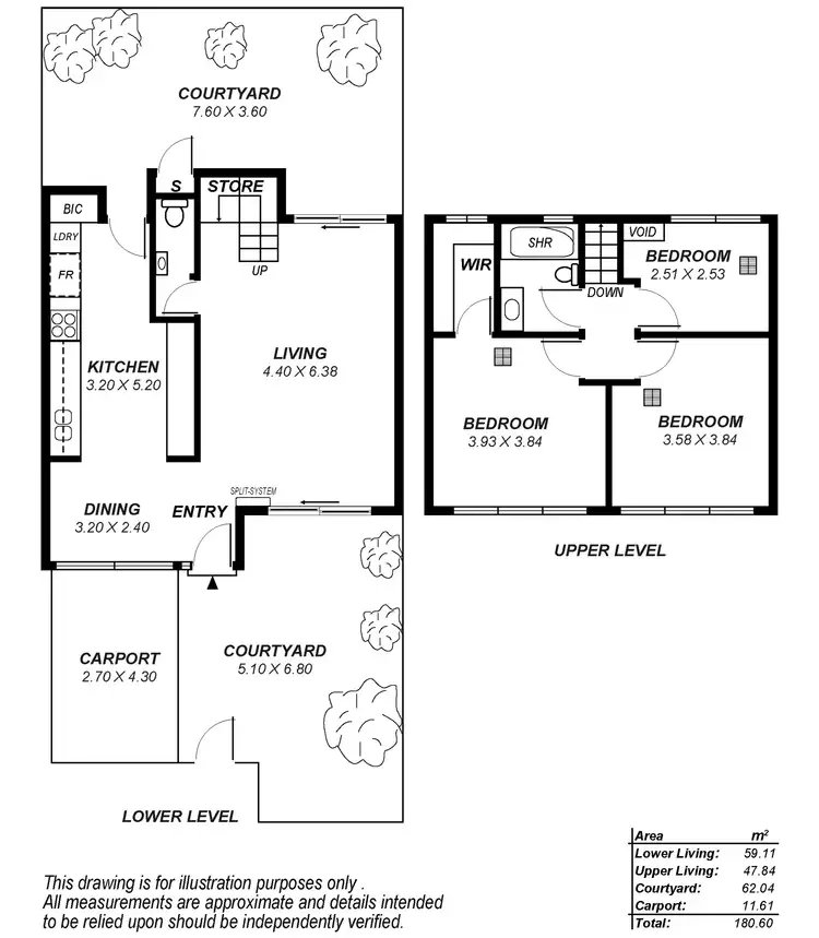 Floorplan of Homely townhouse listing, 13 Figtree Court, North Adelaide SA 5006