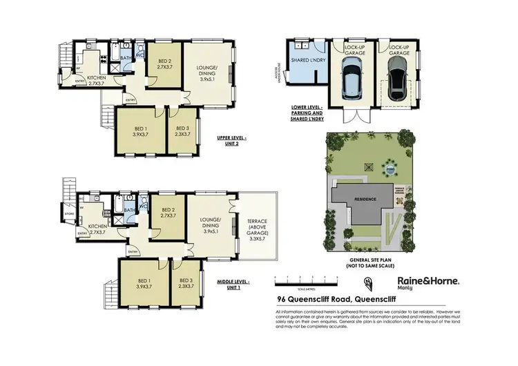 Floorplan of Homely semi-detached listing, 96 Queenscliff Road, Queenscliff NSW 2096