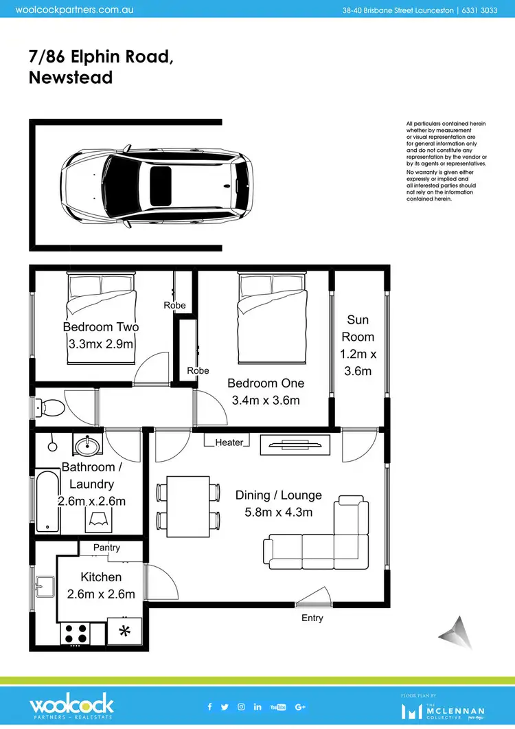 Floorplan of Homely house listing, 7/86 Elphin Road, Newstead TAS 7250