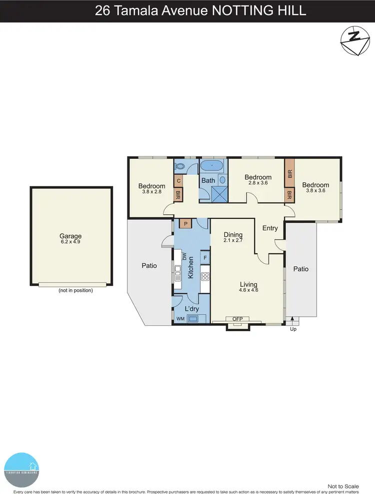Floorplan of Homely house listing, 26 Tamala Avenue, Notting Hill VIC 3168