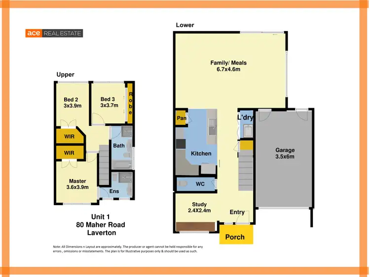 Floorplan of Homely townhouse listing, 1/80 Maher Road, Laverton VIC 3028