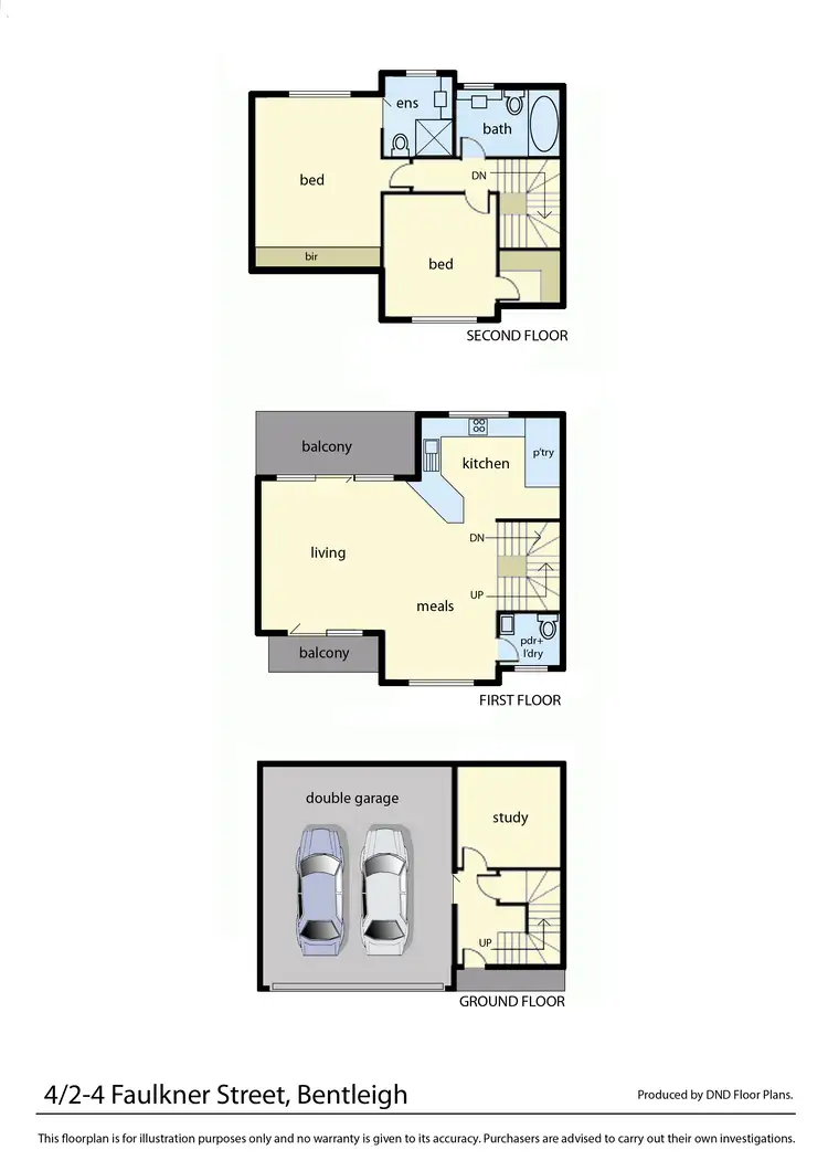 Floorplan of Homely townhouse listing, 4/2-4 Faulkner Street, Bentleigh VIC 3204
