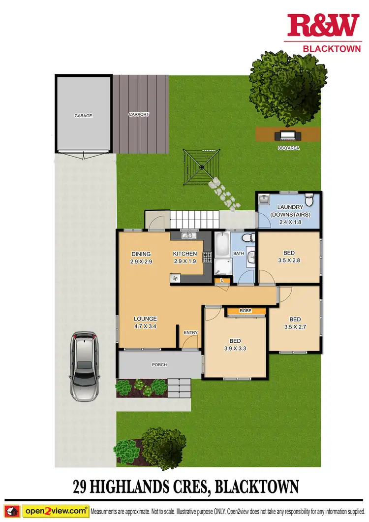 Floorplan of Homely house listing, 29 Highlands Crescent, Blacktown NSW 2148