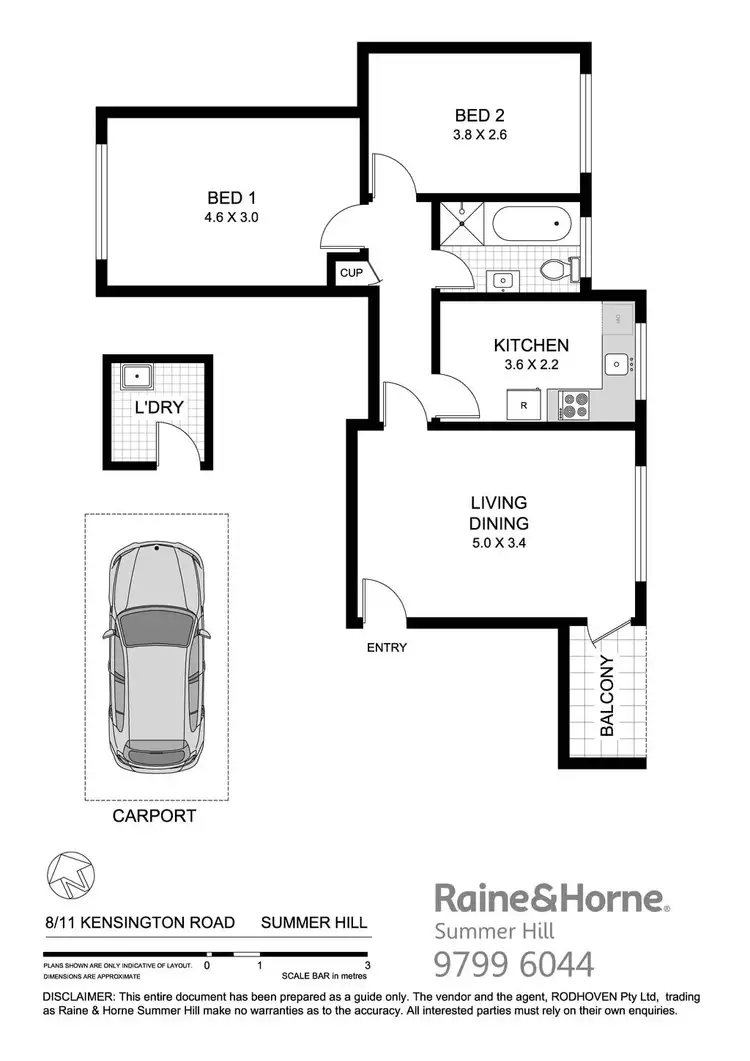 Floorplan of Homely apartment listing, 8/11 Kensington Road, Summer Hill NSW 2130