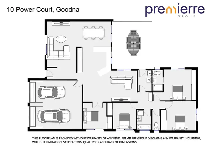 Floorplan of Homely house listing, 10 Power Court, Goodna QLD 4300
