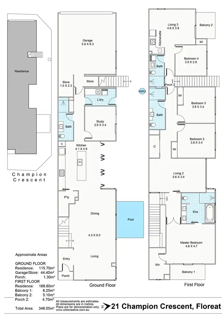 Floorplan of Homely house listing, 21 Champion Crescent, Floreat WA 6014