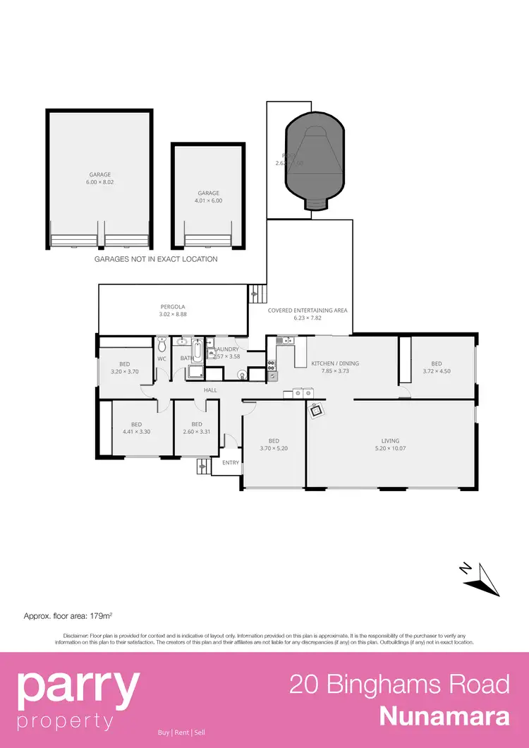 Floorplan of Homely house listing, 20 Binghams  Road, Nunamara TAS 7259