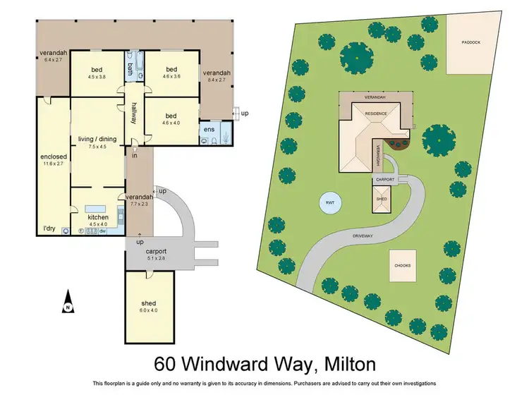 Floorplan of Homely house listing, 60 Windward Way, Milton NSW 2538