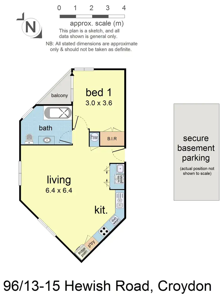 Floorplan of Homely apartment listing, 96/13-15 Hewish Road, Croydon VIC 3136