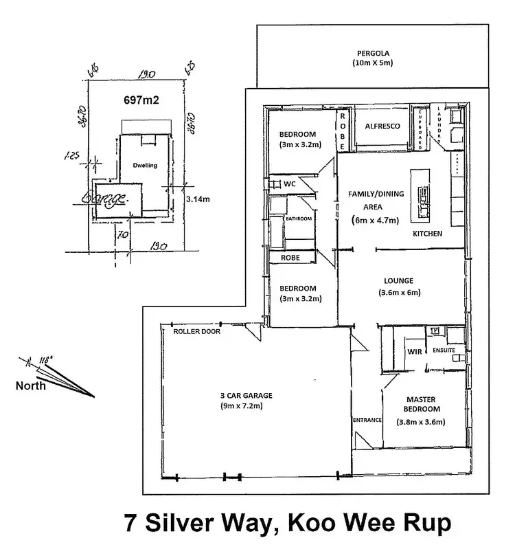 Floorplan of Homely house listing, 7 Silver Way, Koo Wee Rup VIC 3981