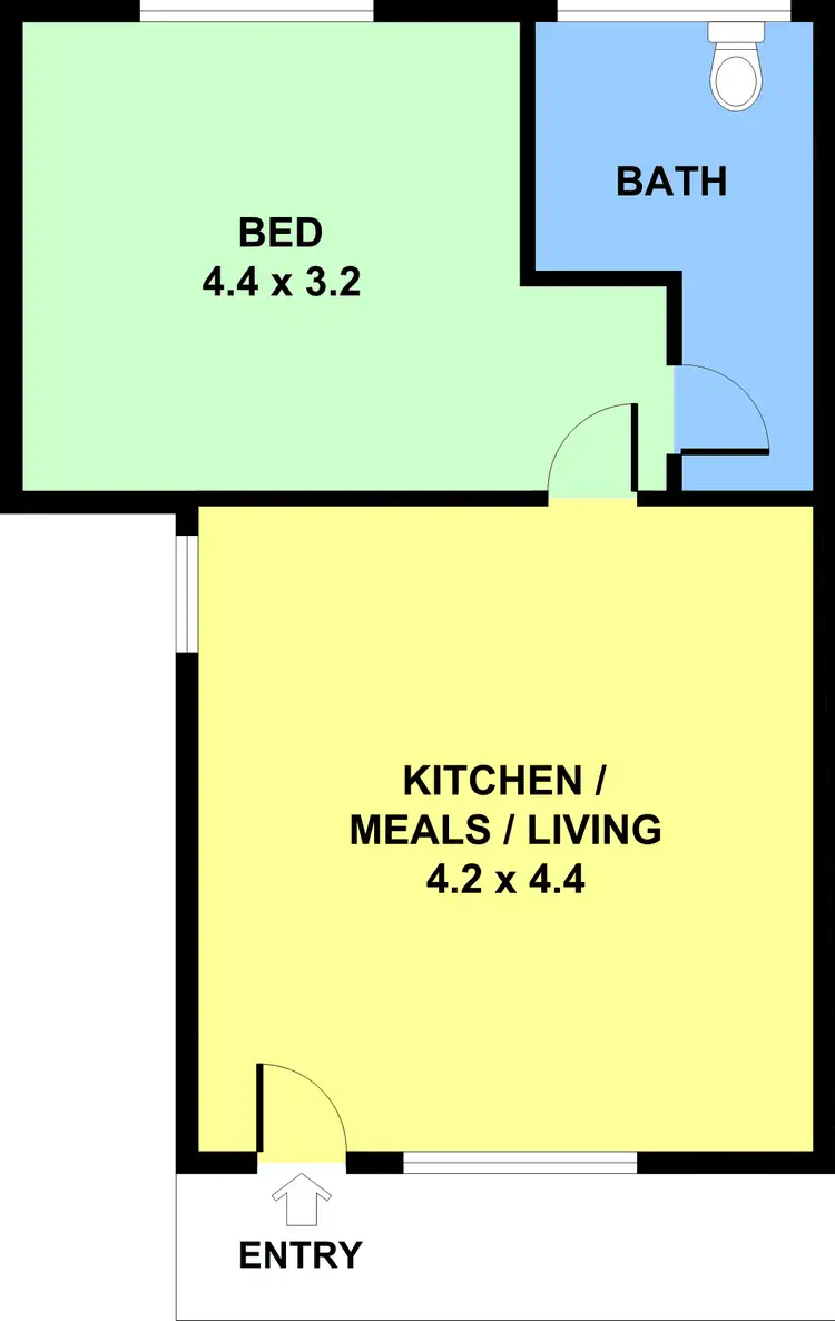Floorplan of Homely apartment listing, 4/848 Pascoe Vale Road, Glenroy VIC 3046