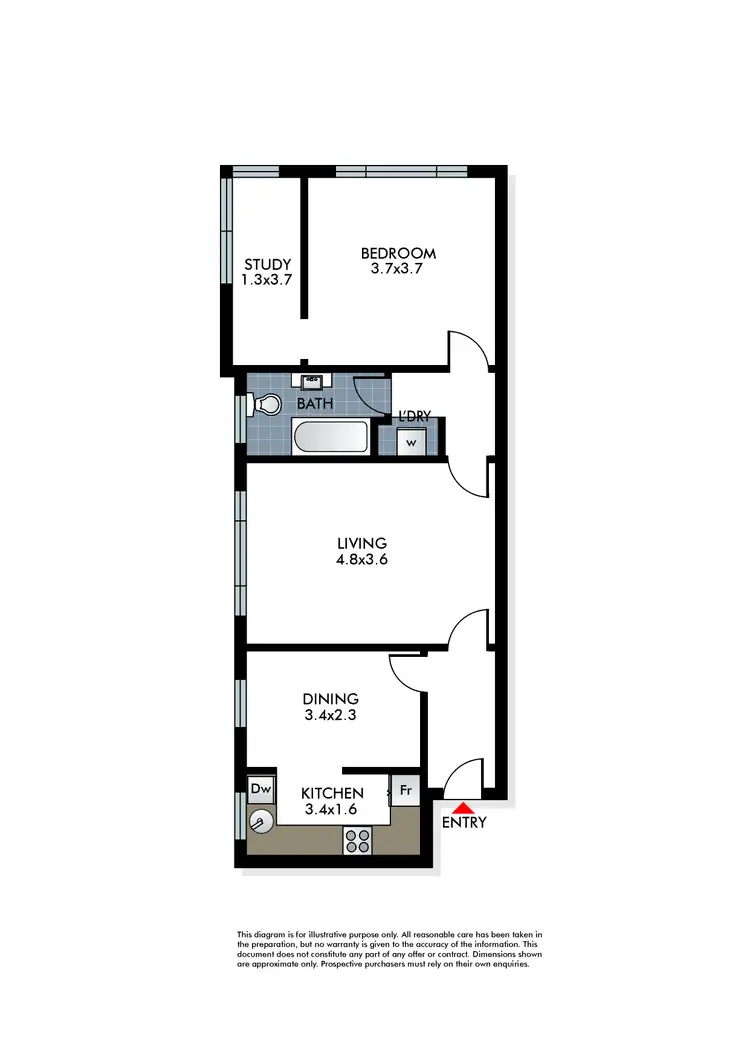 Floorplan of Homely apartment listing, 7/17 Ocean Street, Bondi NSW 2026