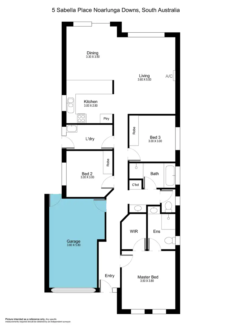 Floorplan of Homely house listing, 5 Sabella Place, Noarlunga Downs SA 5168