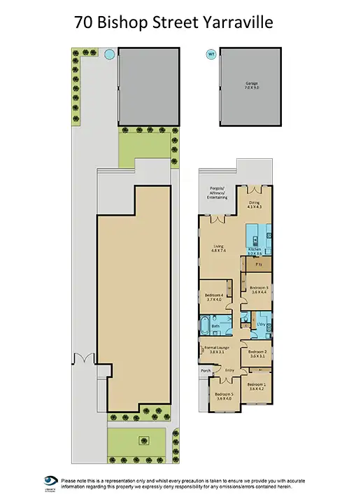 Floorplan of Homely house listing, 70 Bishop Street, Yarraville VIC 3013