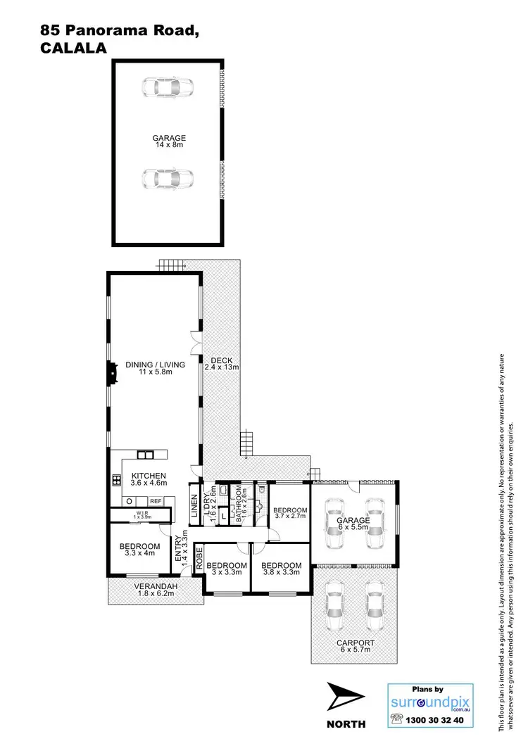 Floorplan of Homely house listing, 85 Panorama Road, Tamworth NSW 2340