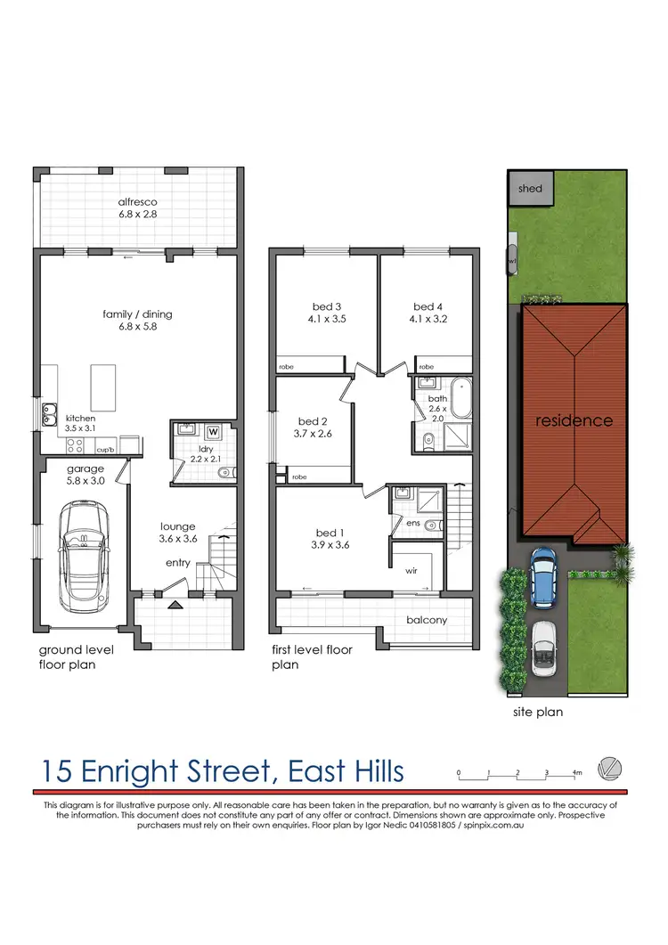 Floorplan of Homely house listing, 15 Enright Street, East Hills NSW 2213