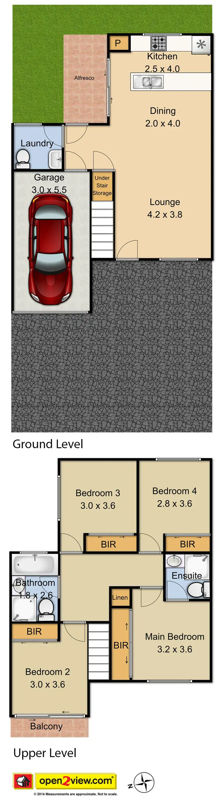 Floorplan of Homely townhouse listing, 2/29 Hartington Street, Rooty Hill NSW 2766