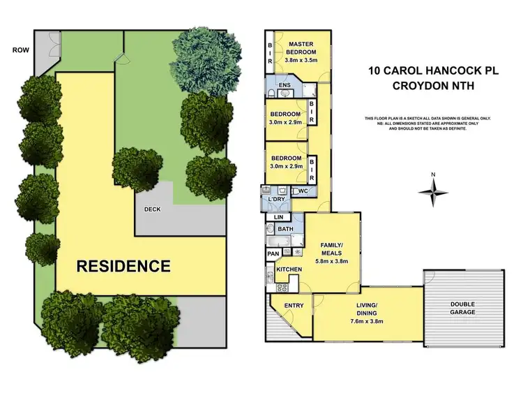 Floorplan of Homely house listing, 10 Carol Hancock Place, Croydon North VIC 3136