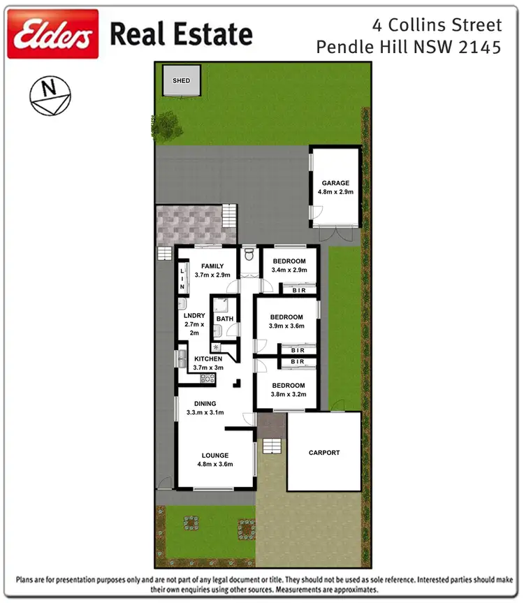 Floorplan of Homely house listing, 4 Collins Street, Pendle Hill NSW 2145