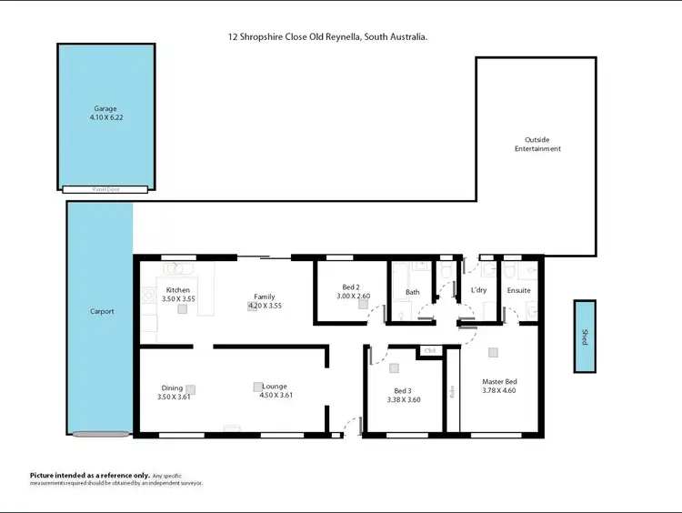Floorplan of Homely house listing, 12 Shropshire Close, Old Reynella SA 5161