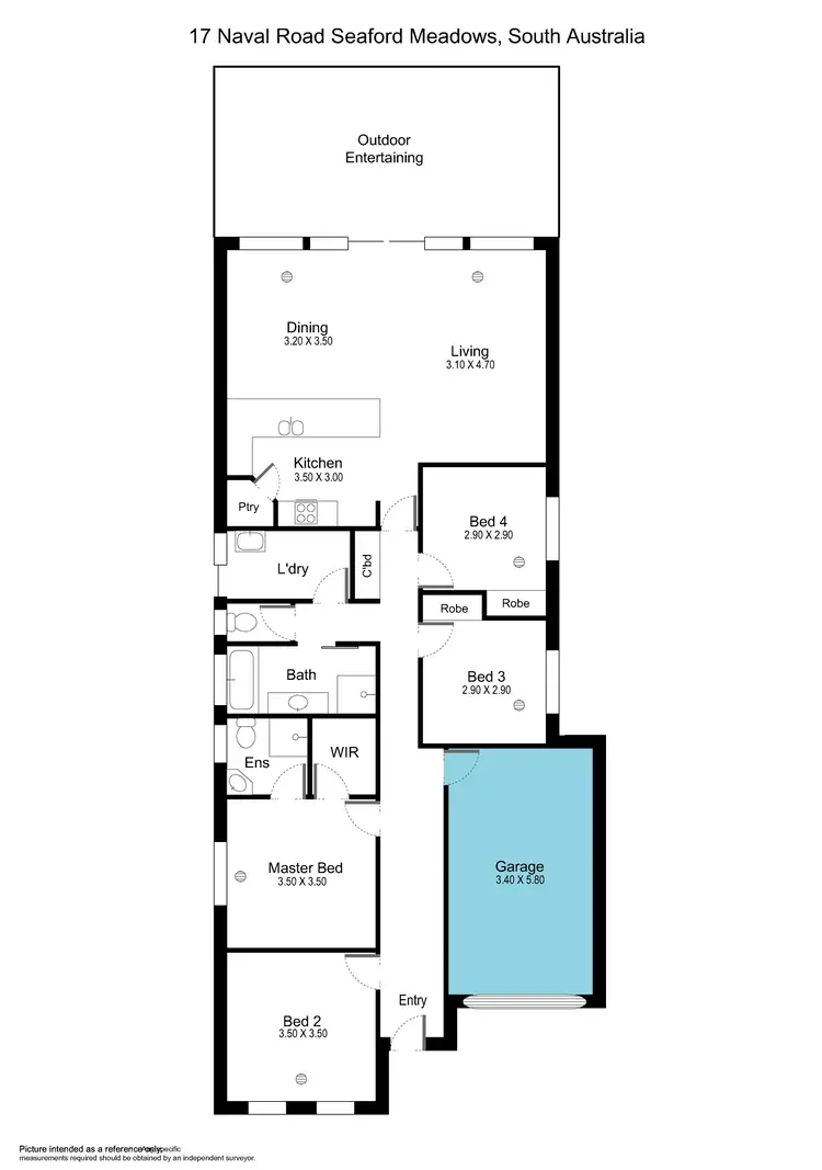 Floorplan of Homely house listing, 17 Naval Road, Seaford Meadows SA 5169