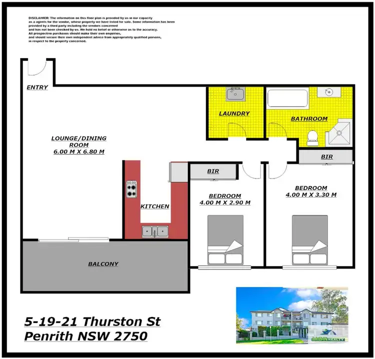 Floorplan of Homely apartment listing, 5/19-21 Thurston Street, Penrith NSW 2750
