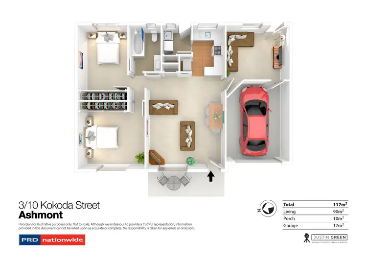 Floorplan of Homely unit listing, 3/10 Kokoda Street, Ashmont NSW 2650