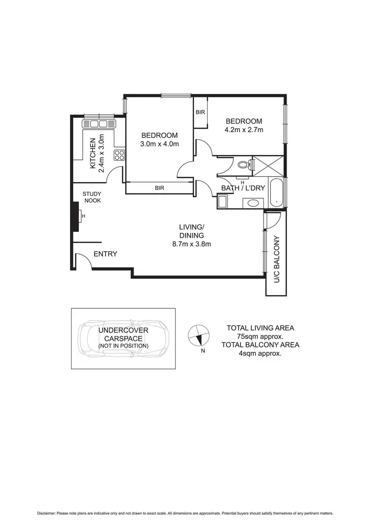 Floorplan of Homely apartment listing, 7/41-43 Alma Road, St Kilda VIC 3182